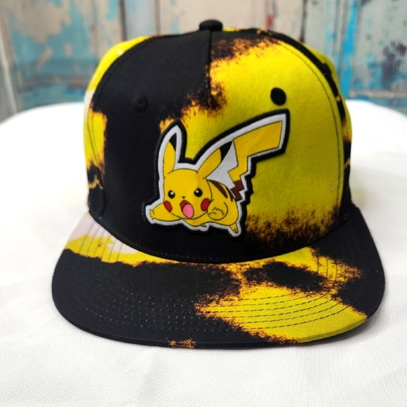 Pikachu Men's Baseball Hat - Picture 1 of 4